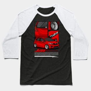 Honda Jazz Red Color Baseball T-Shirt